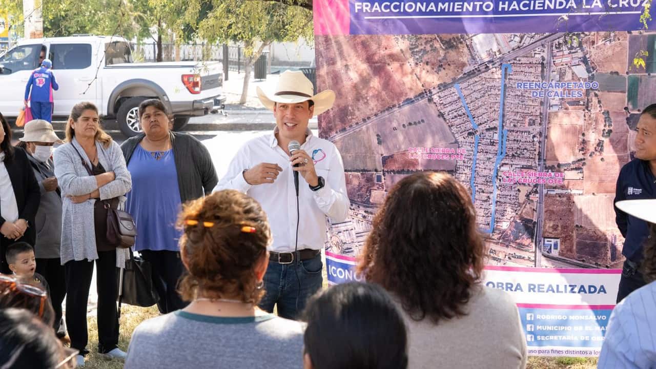 Rodrigo Monsalvo entrega obras de urbanización en Saldarriaga y Hacienda La Cruz
