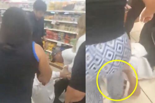 Clientes golpean a empleado de famosa cadena de farmacias en Uruapan, Michoacán