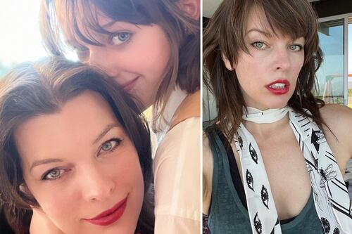Milla Jovovich tiene 3 hijas y son sus clones: ni los Derbez tienen genes tan fuertes