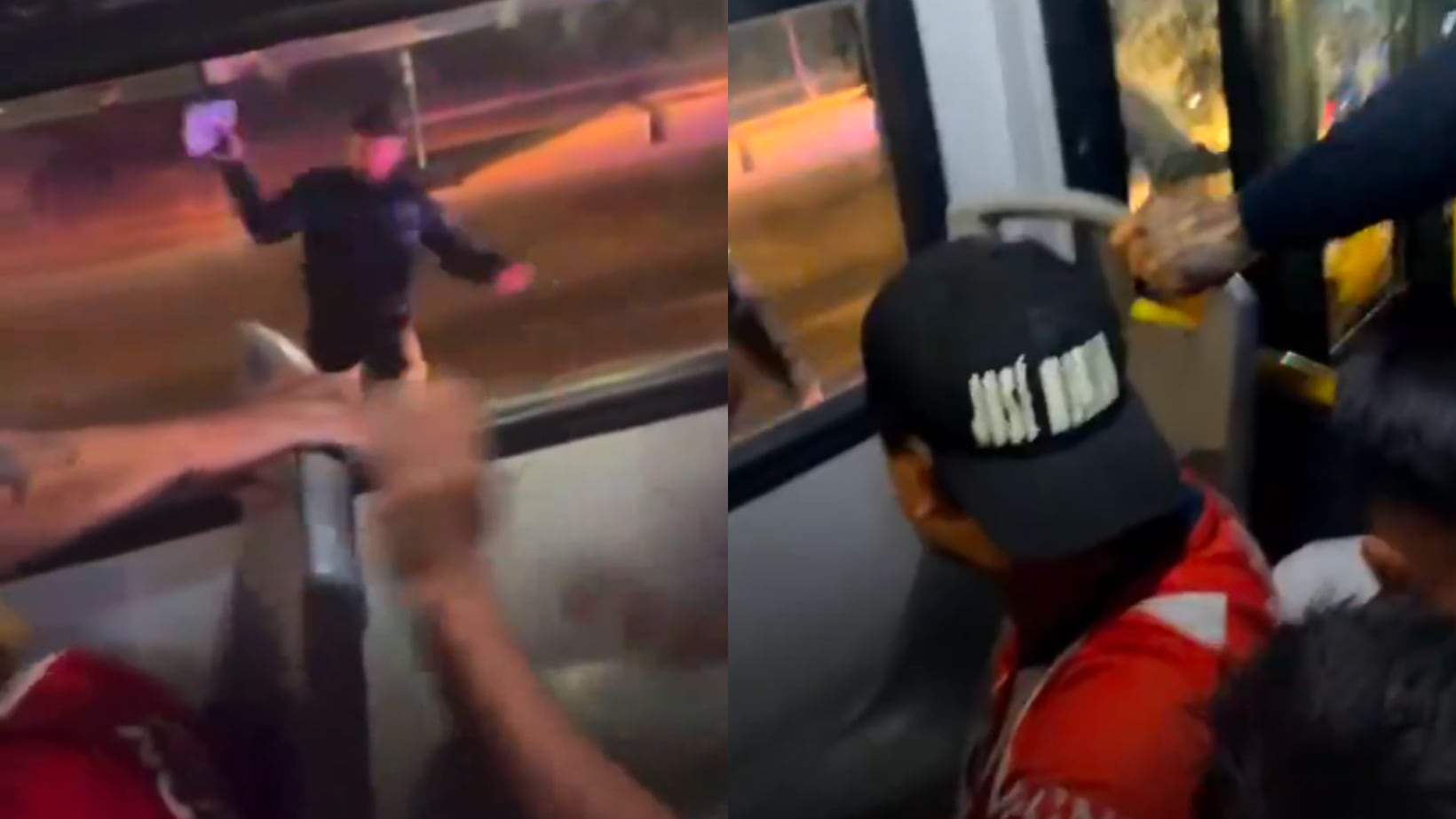 La afición de Chivas fue agredida por la policía de Zapopan.