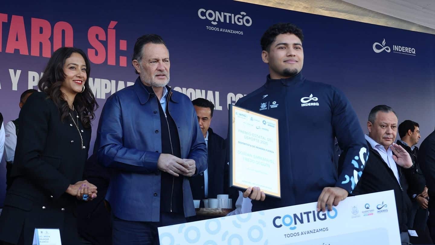 Entregan el Premio Estatal del Deporte 2025 a los atletas destacados de Querétaro
