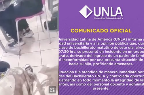 Padre irrumpe en salón y amenaza a estudiantes por presunto bullying en Michoacán