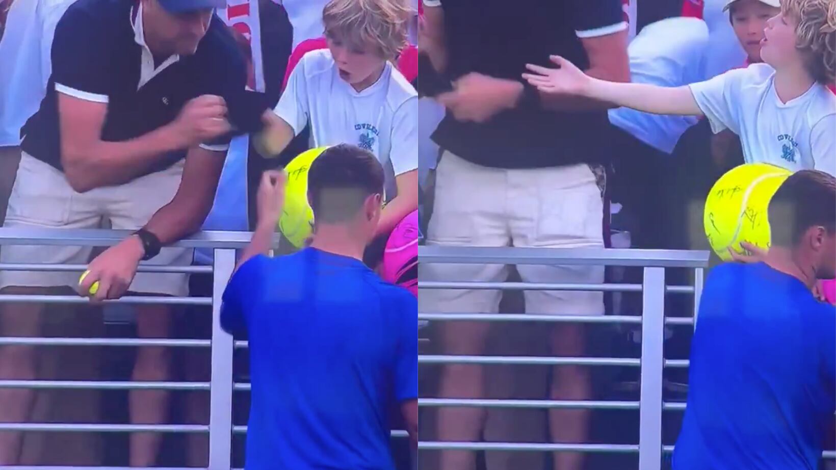 Hombre robó regalo de tenista a un niño.