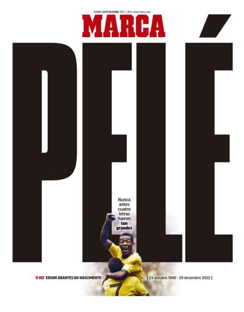 Portadas - muerte de pelé