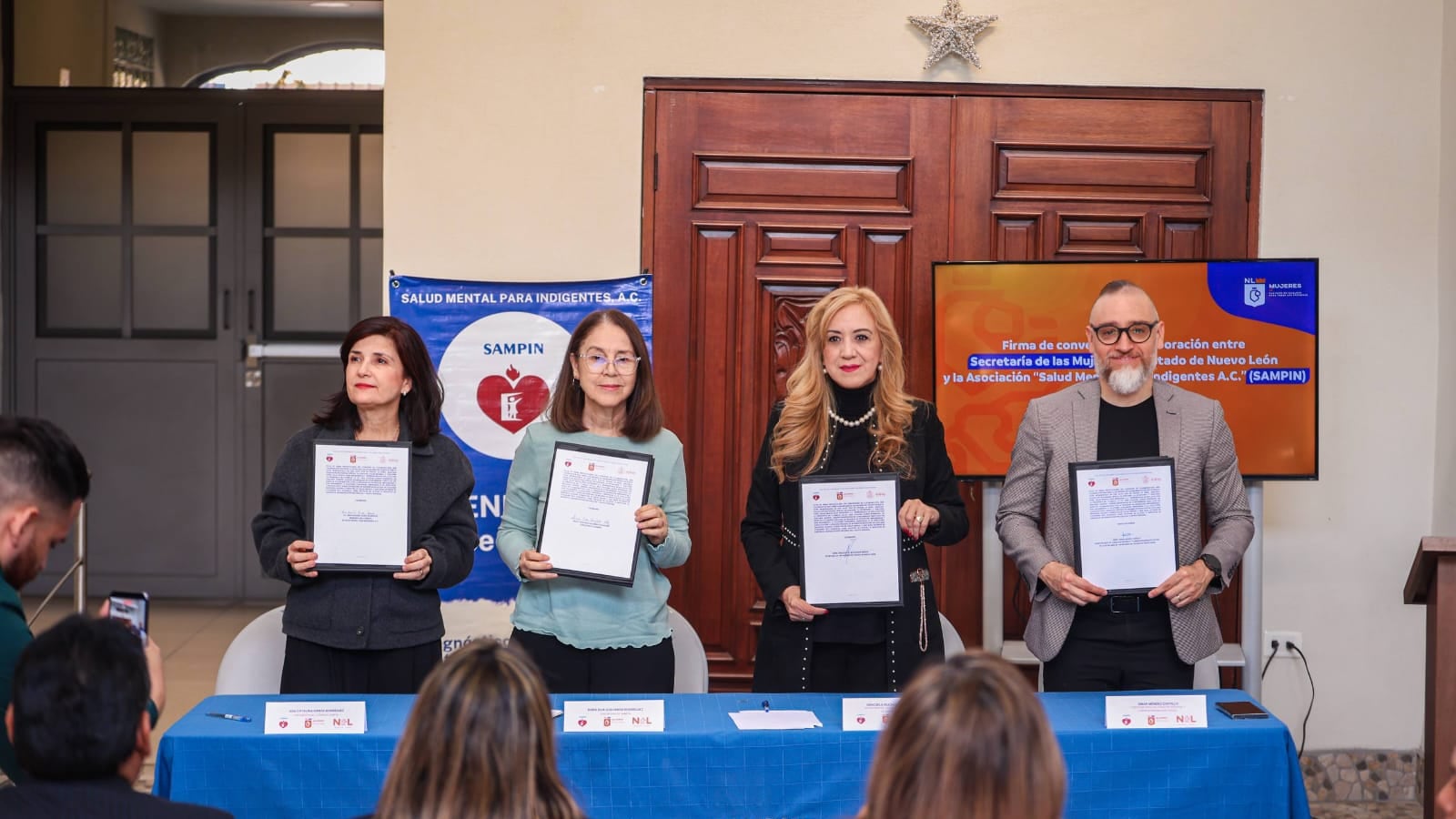 La Secretaría de las Mujeres brindará a Sampin capacitación, provisión de protocolos de atención y manejo de información.