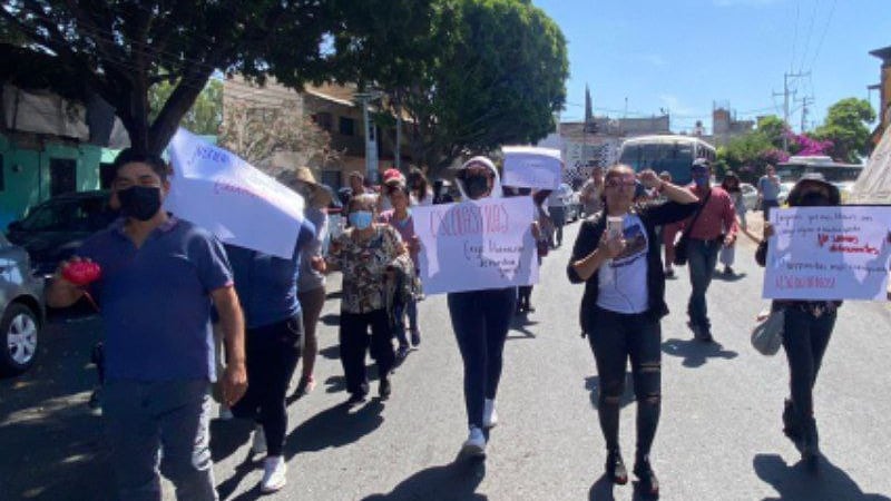 Protestas de Escolásticas en Pedro Escobedo, contaminadas por personajes políticos. (Cortesía)