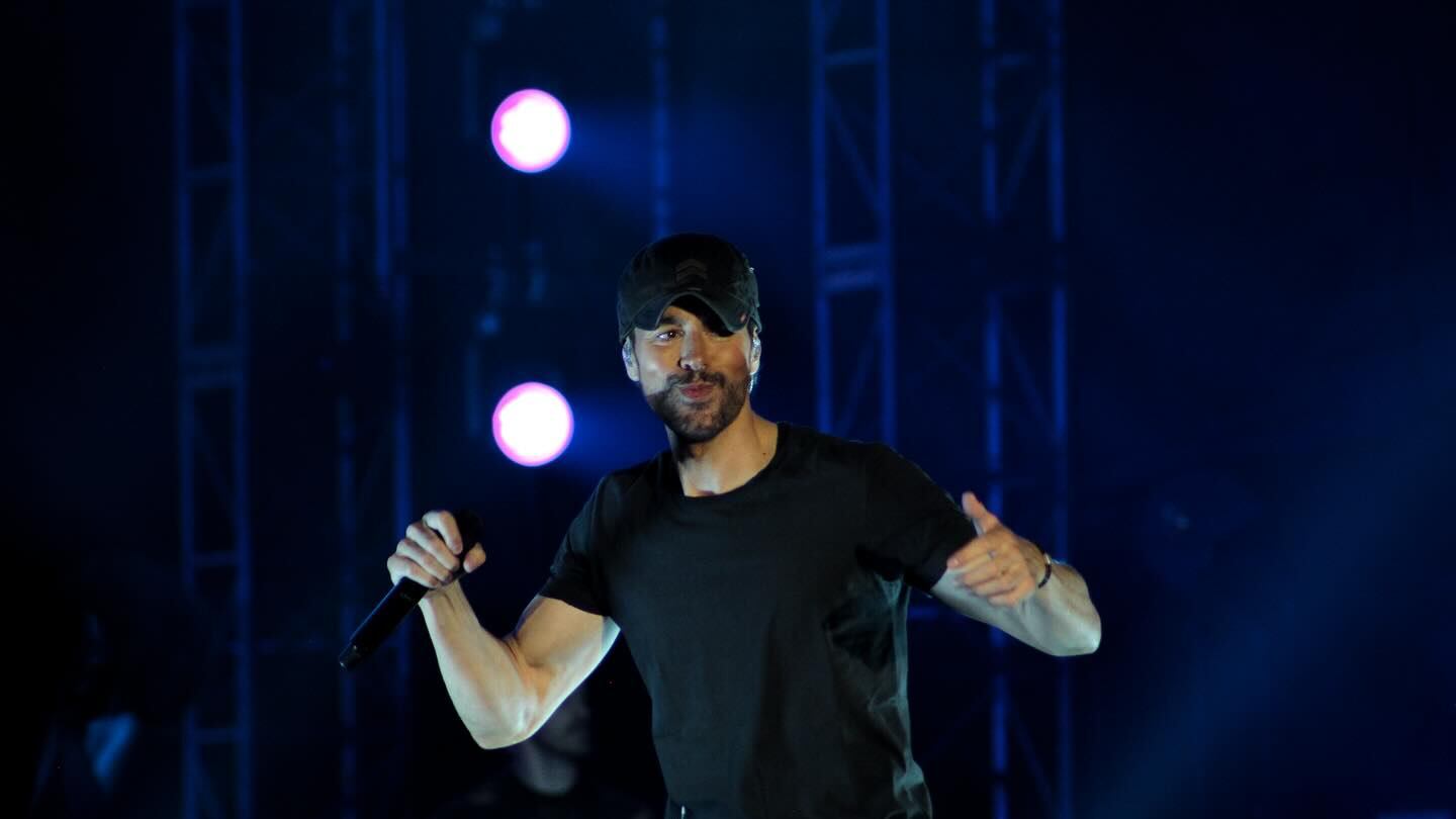 El cantante lo dio todo durante más de una hora
