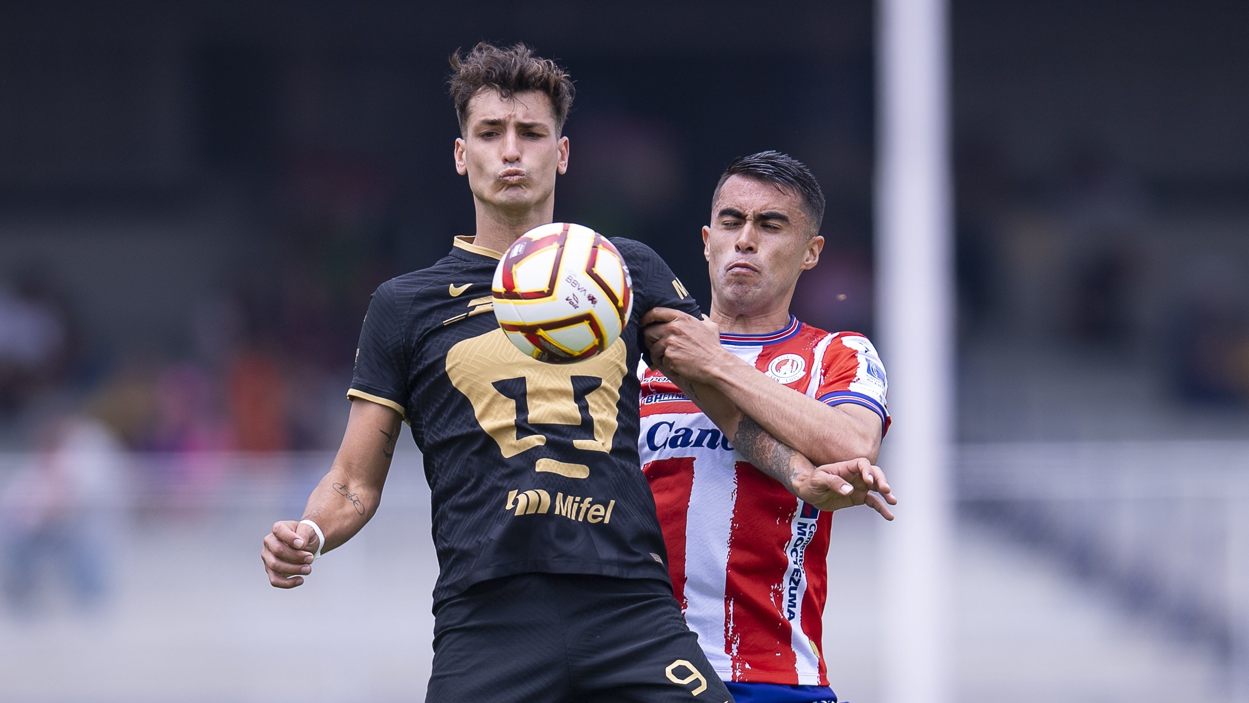 Pumas vs. Atlético San Luis.