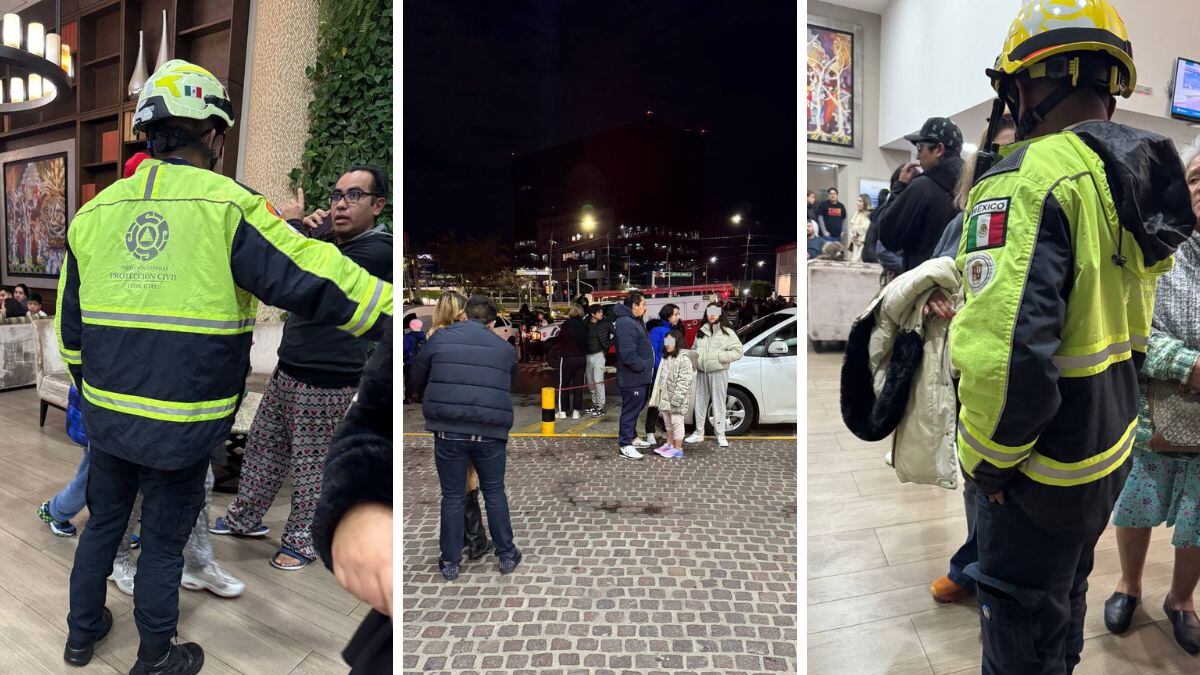 Protección Civil decidió desalojar un hotel en la zona Poliforum.