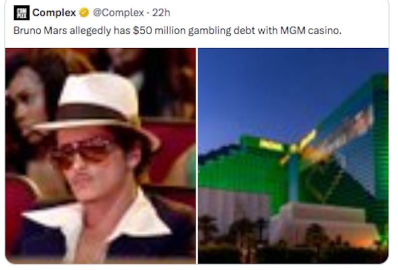 Enfrenta deudas de juego en el MGM Casino