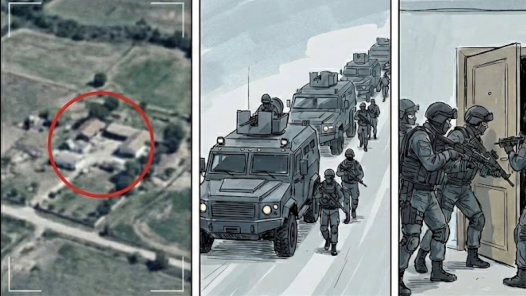 Ilustración sobre la intervención del Ejército este domingo