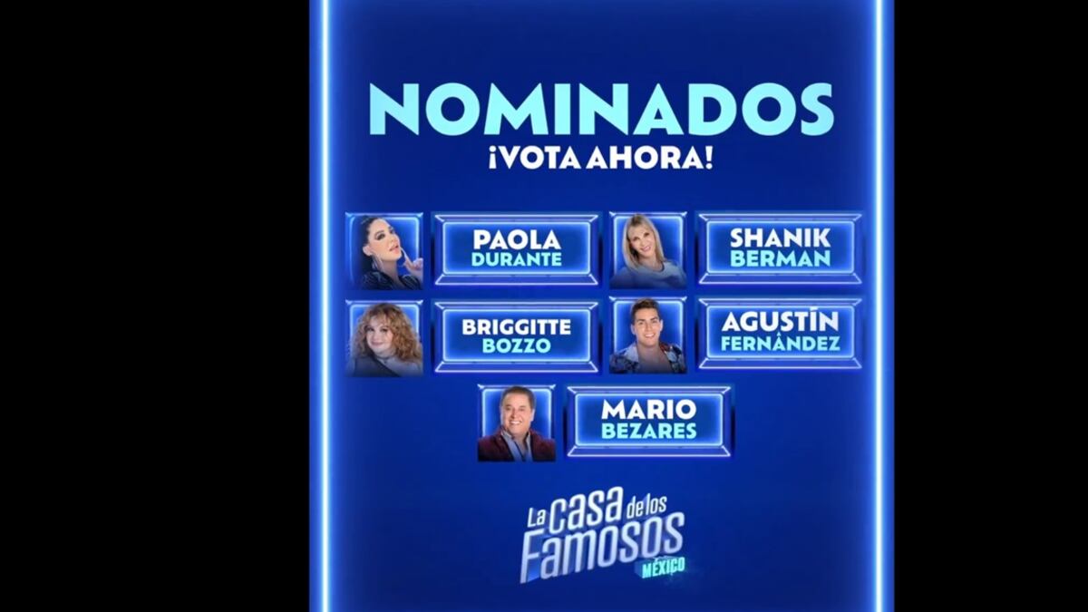 La casa de los famosos primeros nominados