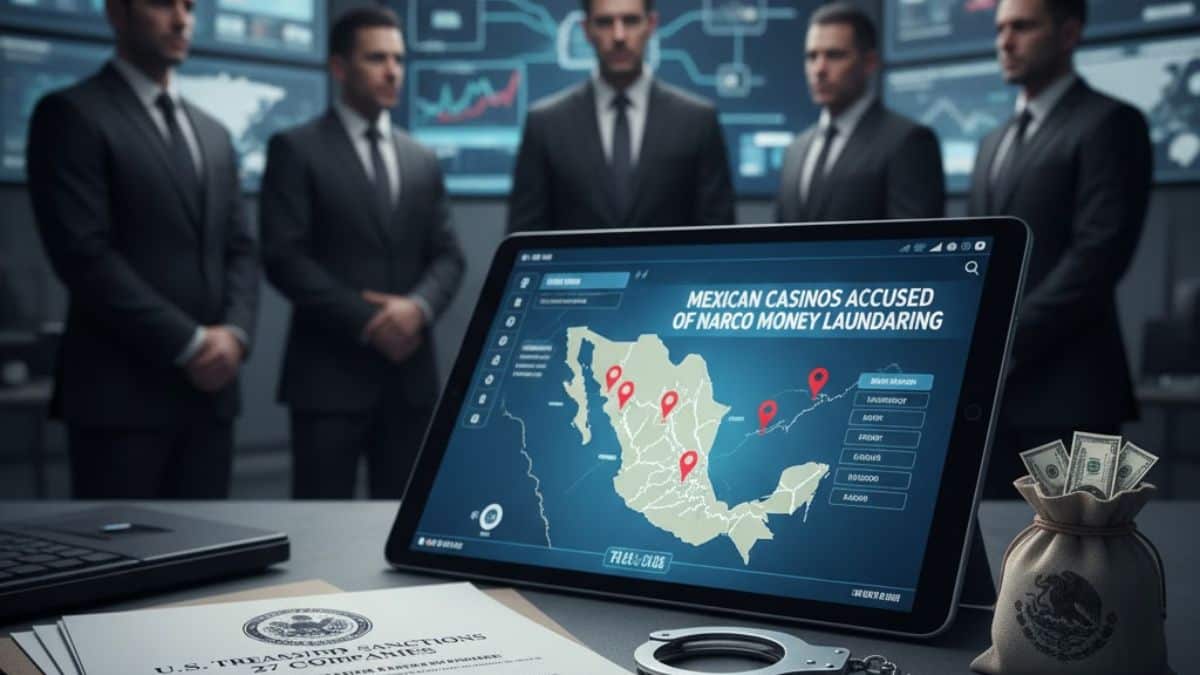 Tesoro de EE. UU. congela 27 empresas y acusa a casinos en México de lavar dinero del narco