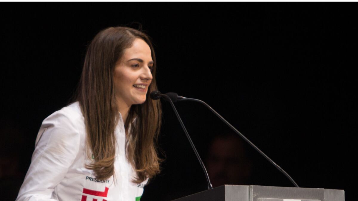 Tania Nanette Larios Pérez, secretaria general electa respectivamente, del Comité Directivo del PRI capitalino para el periodo 2020-2024