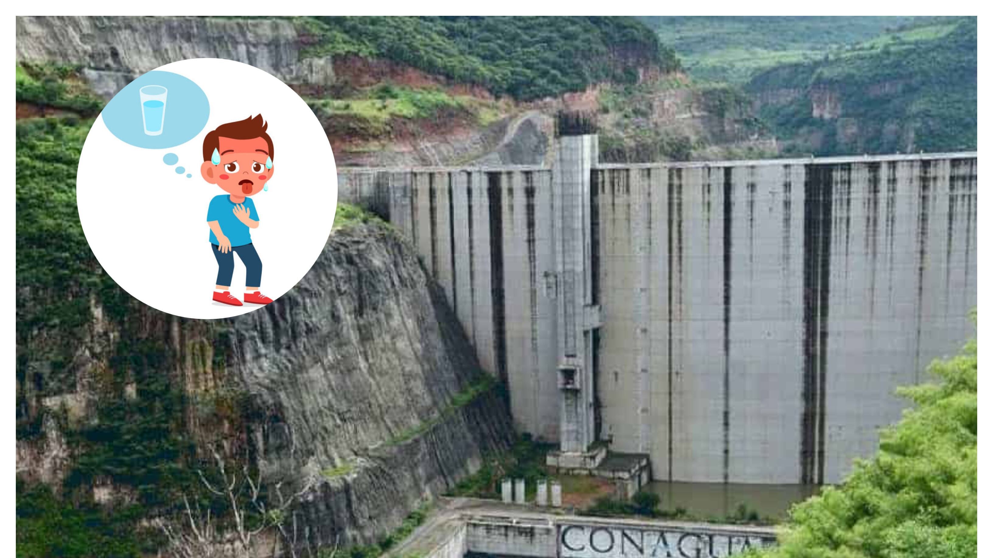 Presas almacenar agua