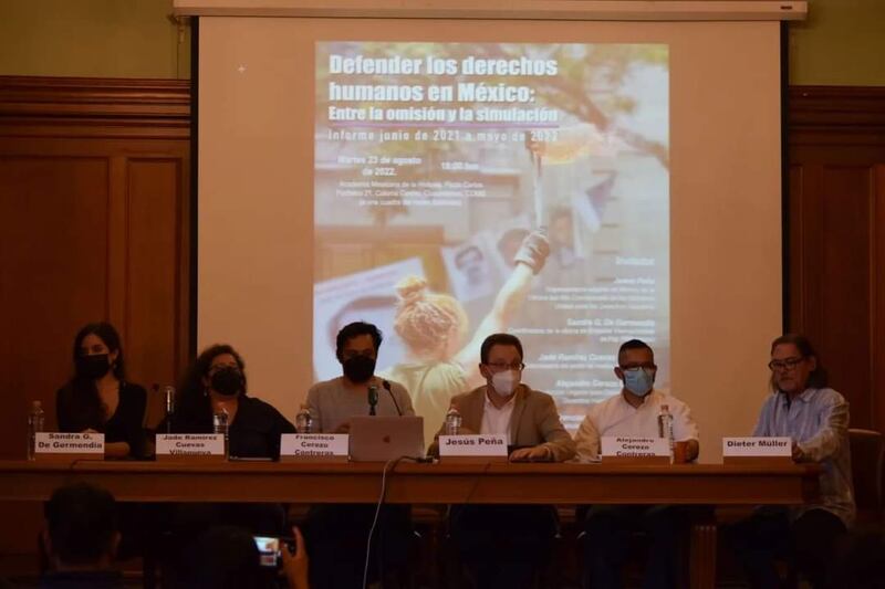 Entre junio de 2021 y mayo de 2022 se registraron 203 actos violatorios a las garantías individuales de personas defensoras de derechos humanos.