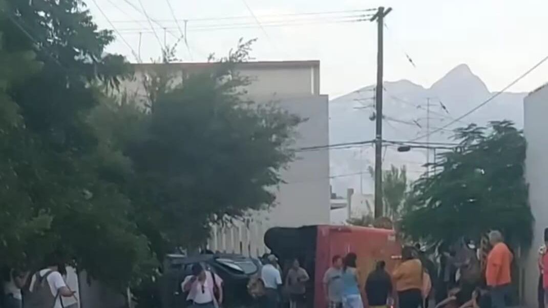 La unidad tuvo un fallo en los frenos en la parte alta de la colonia.