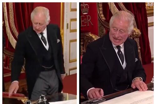 ¡Ya se le subió! Critican a rey Carlos III por prepotente en ceremonia de proclamación