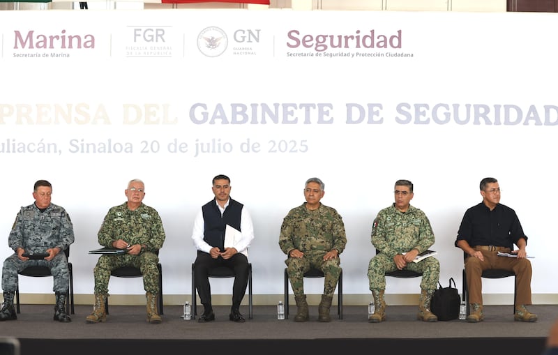 Gabinete de Seguridad en Sinaloa