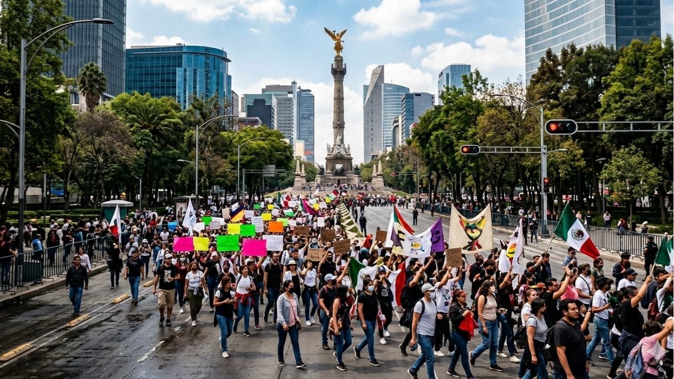 Marchas en la Ciudad de México