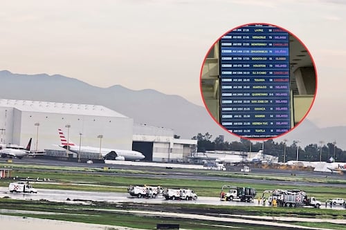 AICM reanuda operaciones completas tras lluvias; Aeroméxico pide acciones para evitar futuras afectaciones