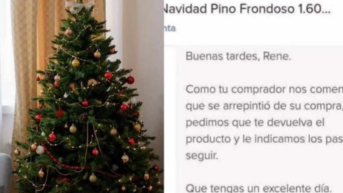 Compró el árbol de Navidad, lo usó y quiere devolverlo en enero