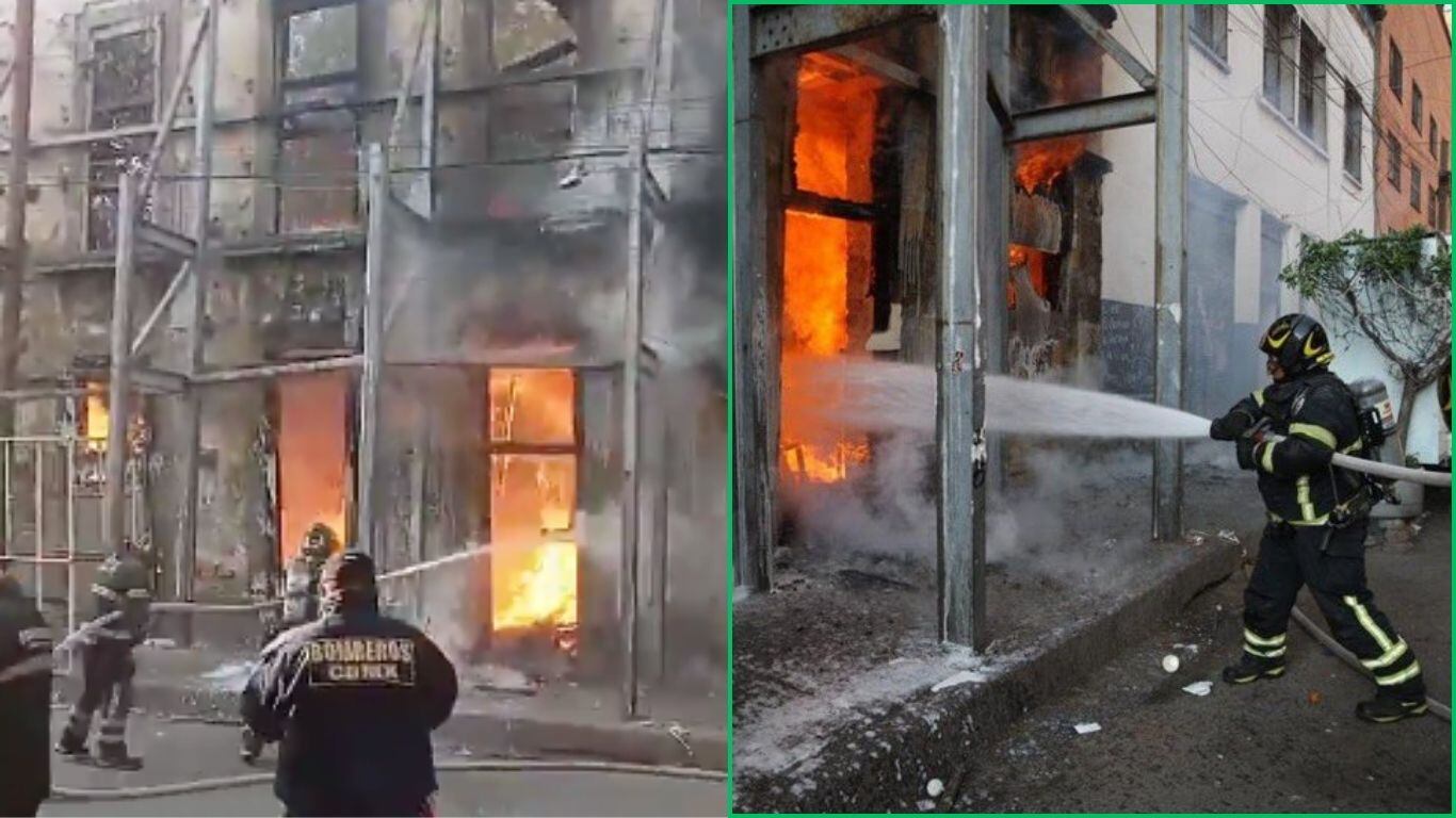 Incendio en edificio de la CDMX