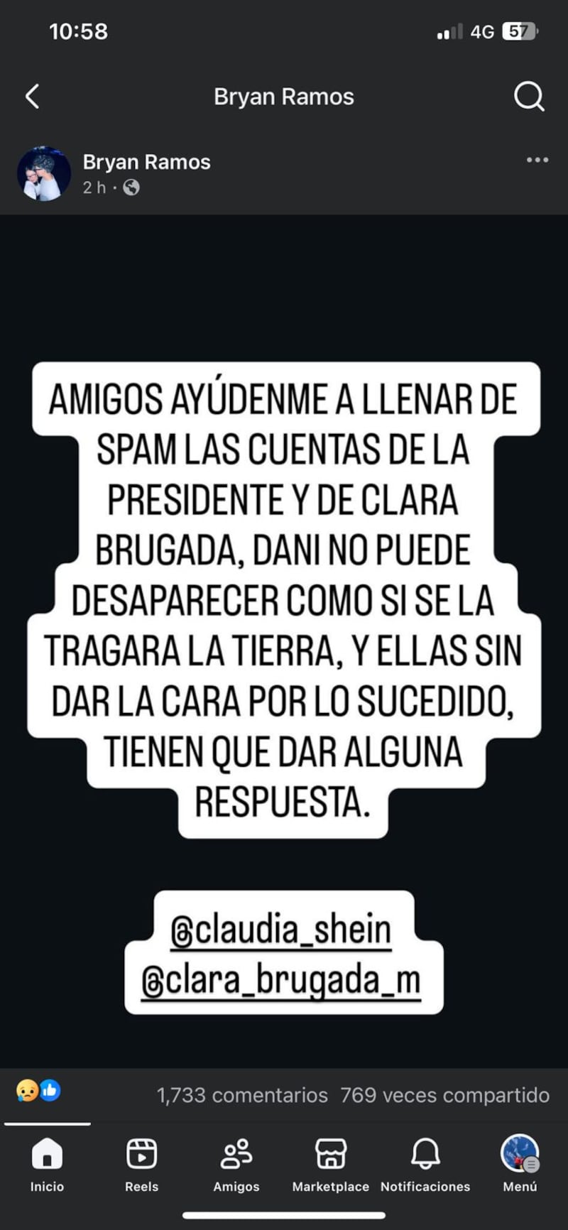 Bryan Ramos, novio de Daniela