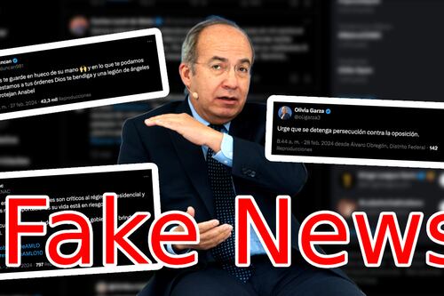 Felipe Calderón y otros personajes que cayeron en la fake news de Anabel Hernández