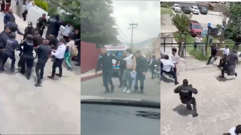 VIDEO: Policías irrumpen protestas en Conalep; reportan alumnos desaparecidos