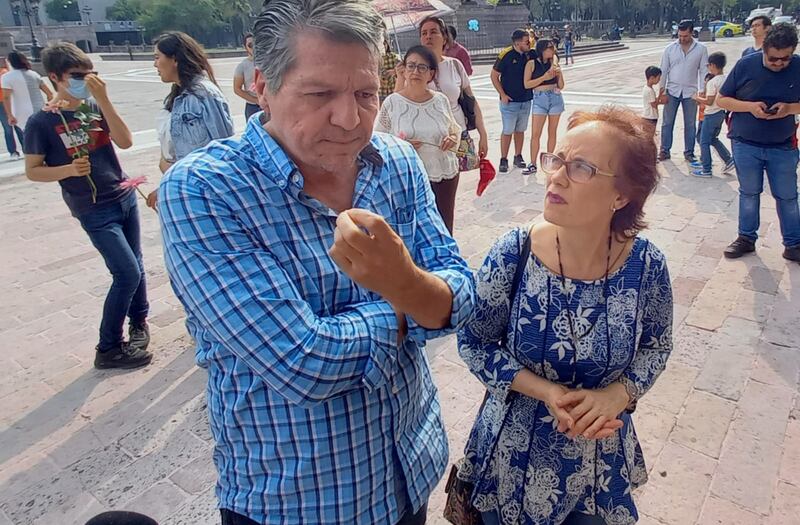 LUis Carlos Contreras y Fabiola Ruiz insisten en que no hay justicia en Nuevo León.