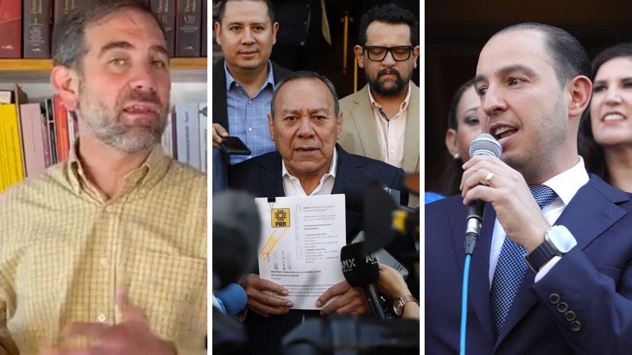 Lorenzo Córdova, Jesús Zambrano y Marko Cortés.