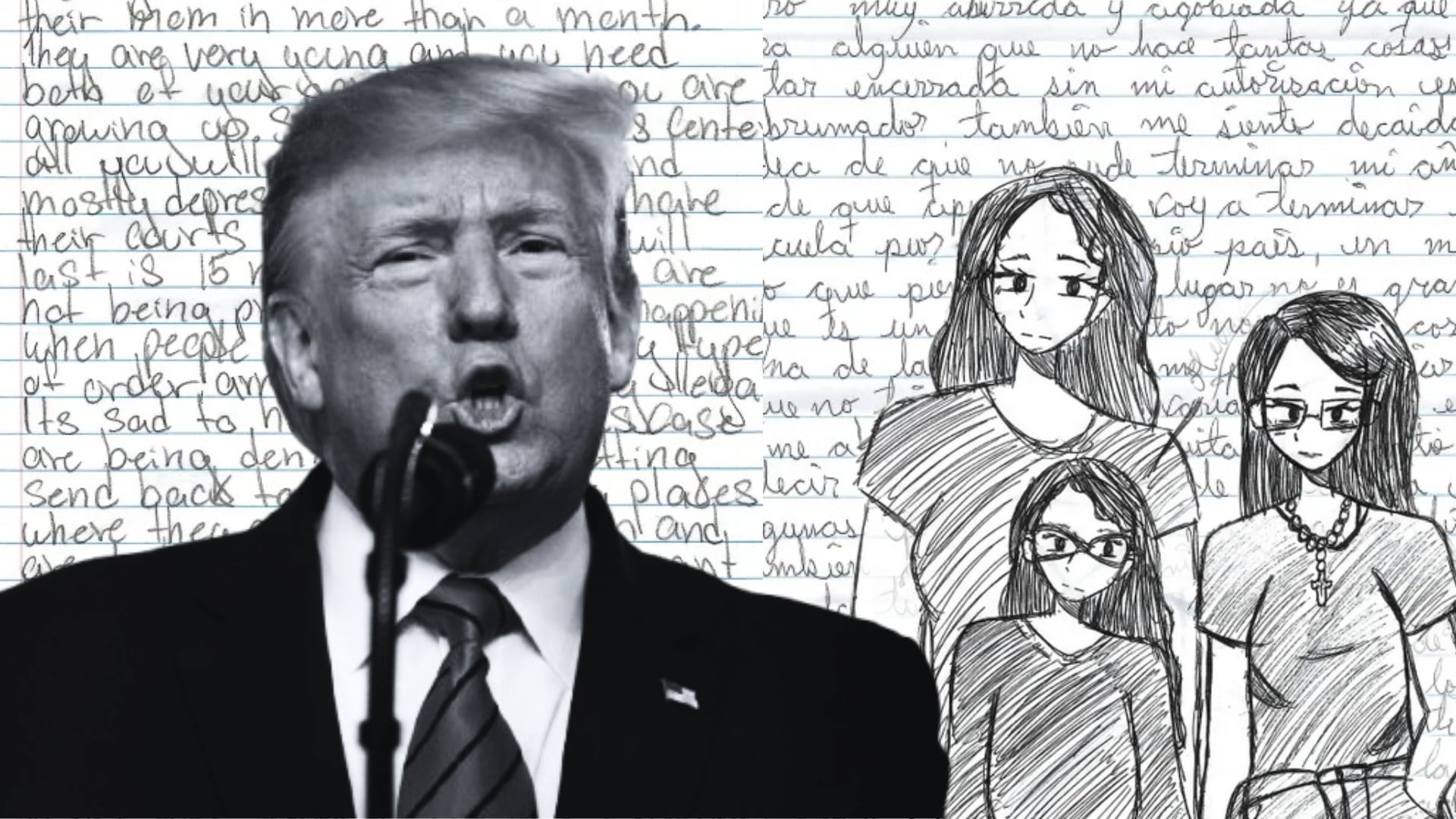 Las cartas relatan enfermedades frecuentes, atención médica tardía y alimentación repetitiva, en un centro que alberga a cientos de familias migrantes.