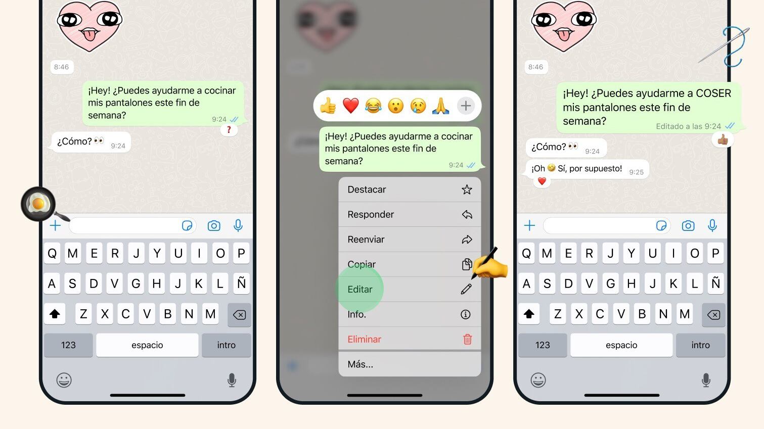 WhatsApp ya permite editar mensajes, te decimos cómo