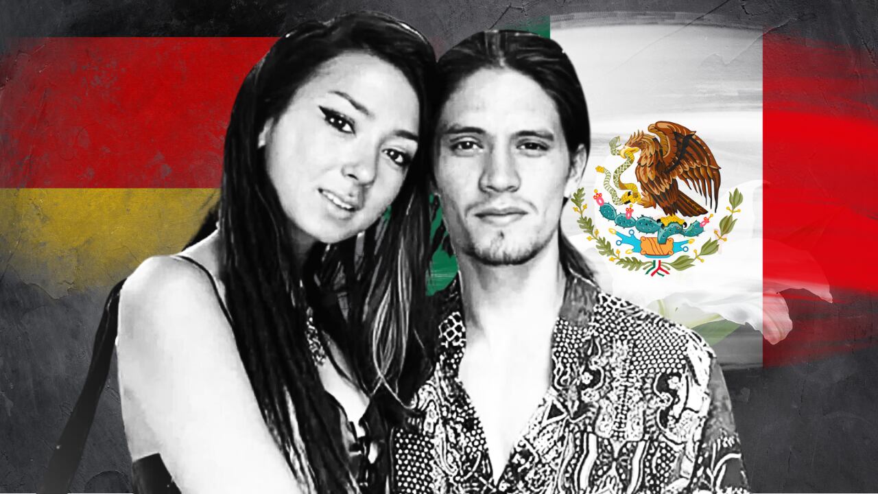 Shani Louk y Orión Hernández