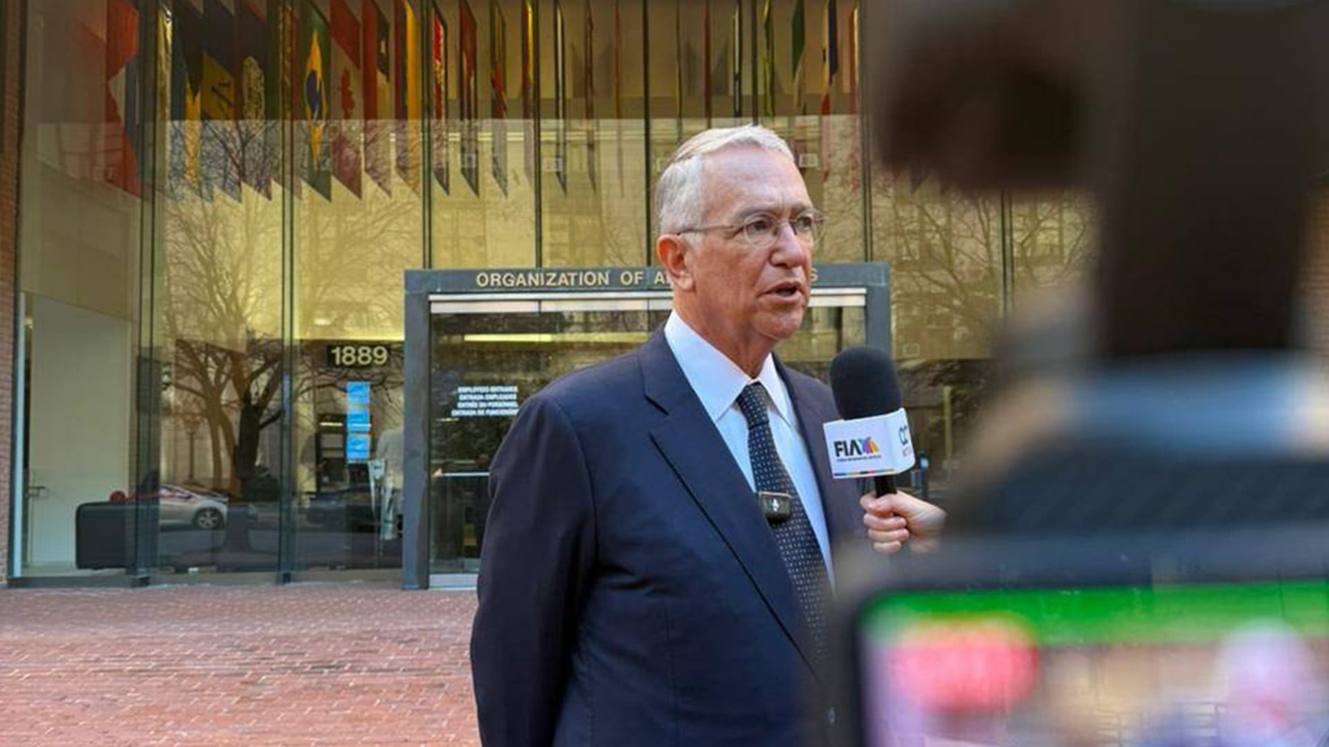 El empresario se reunió en Washington con el relator especial para la Libertad de Expresión de la CIDH