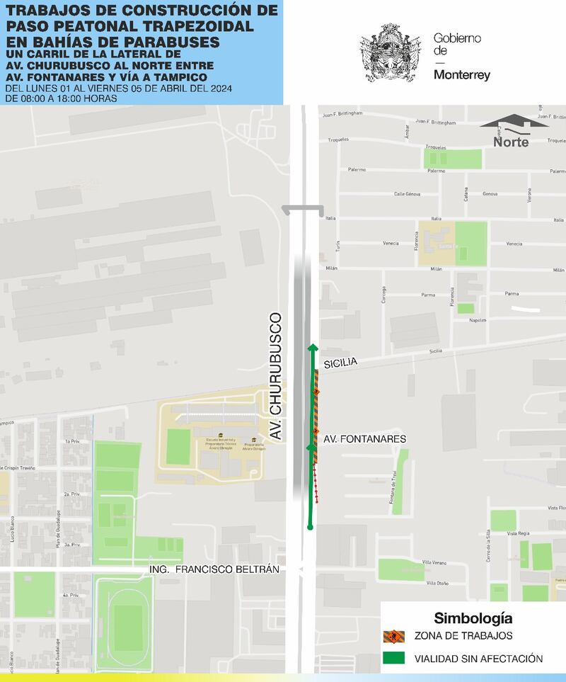 Bajo el Puente Chapultepec habrá trabajos de colado.
