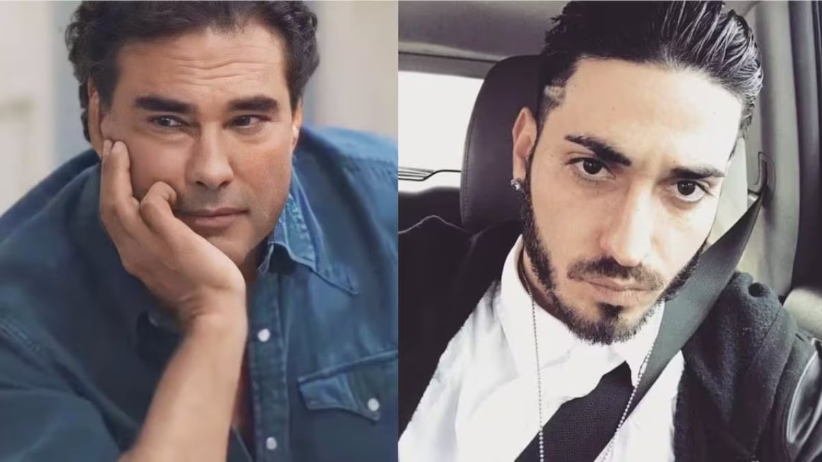 Eduardo Yáñez y su hijo