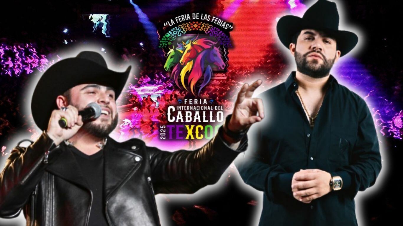 Luis R. Conriquez y Gerardo Ortiz en la Feria del Caballo