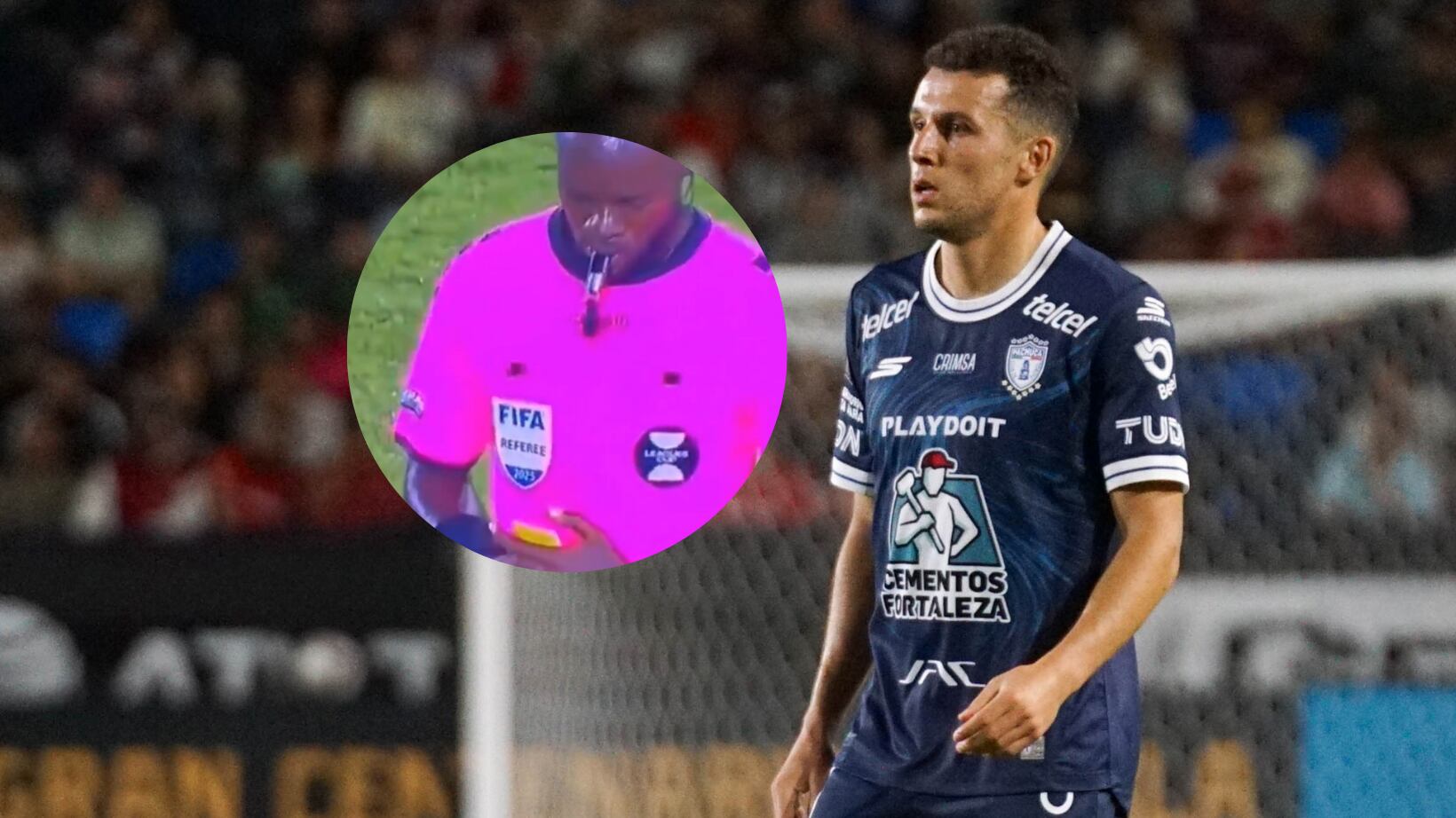 Árbitro fue captado 'ayudando' a LA Galaxy ante Pachuca.