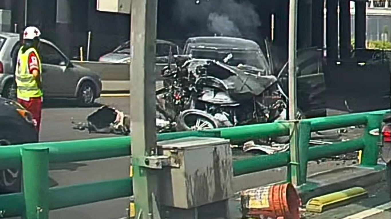 Choque en el Periférico de la CDMX