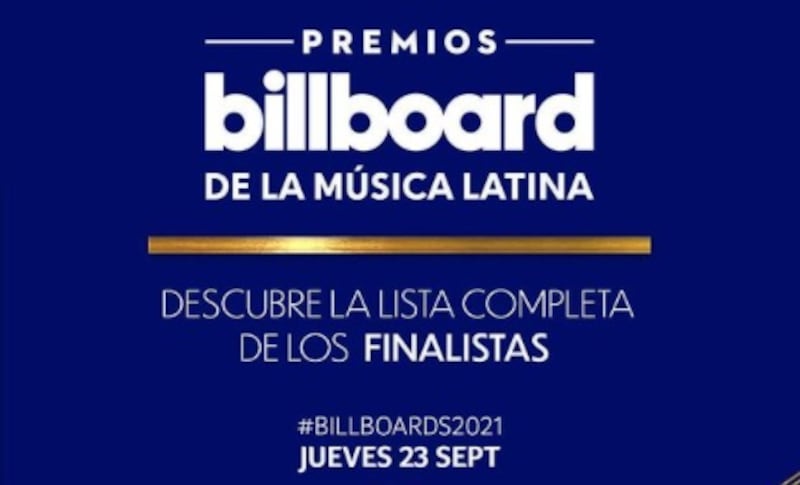 Lista de nominados Bilboard Latin Music 2021
