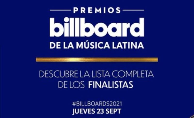 Lista de nominados Bilboard Latin Music 2021