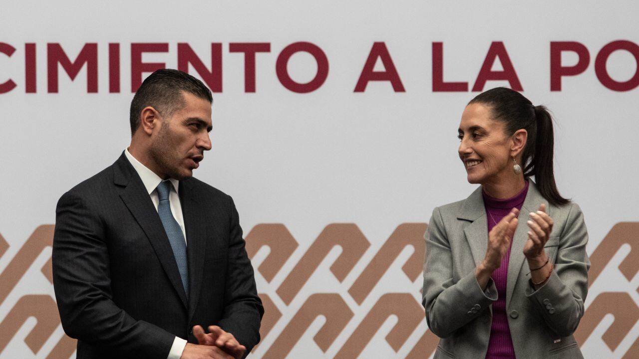 Claudia Sheinbaum Pardo, Jefa de Gobierno de la Ciudad y Omar García Harfuch, secretario de Seguridad Ciudadana. Foto: Cuartoscuro