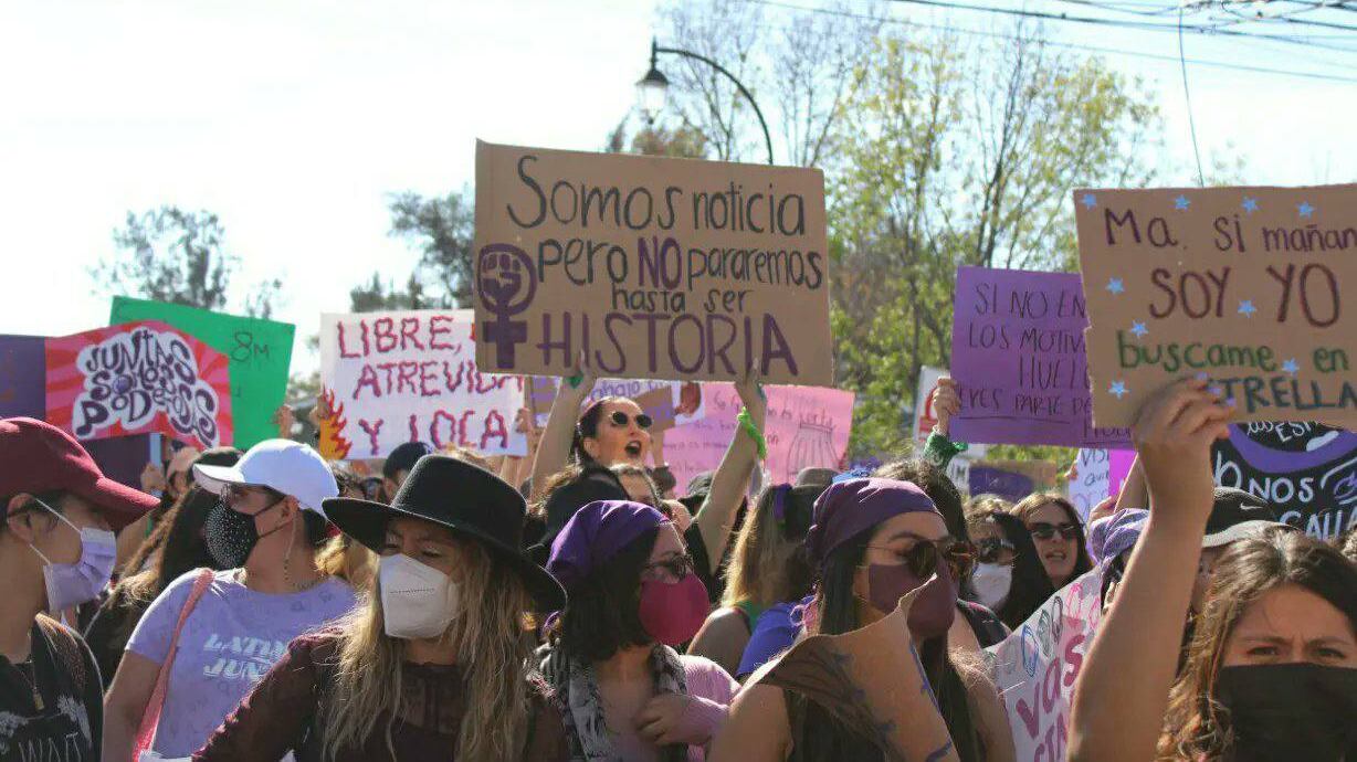 Marcha 8M en Querétaro.