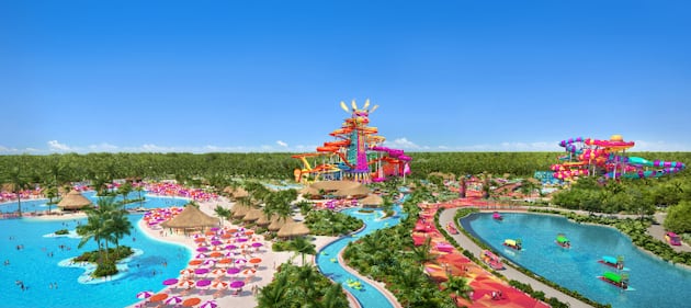 El nuevo parque acuático Perfect Day México abrirá en 2027 en la Costa Maya, al sur de Quintana Roo.