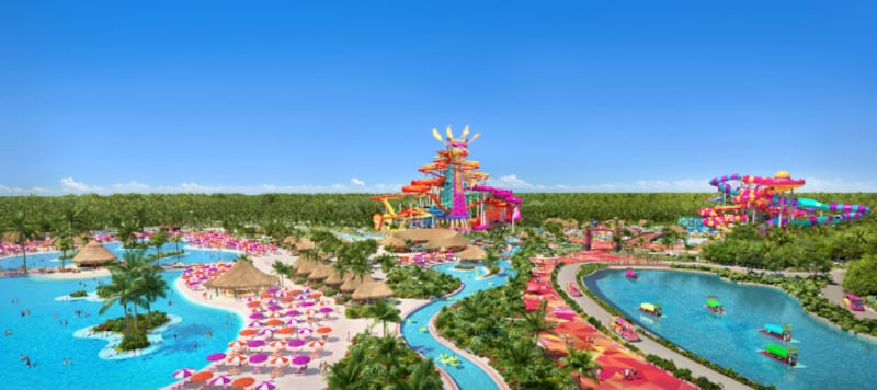 El nuevo parque acuático Perfect Day México abrirá en 2027 en la Costa Maya, al sur de Quintana Roo.