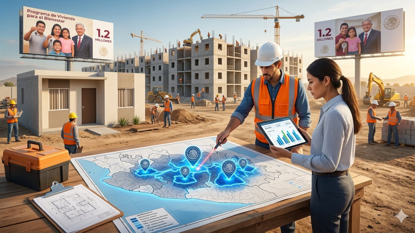 El Infonavit va por 1.2 millones de viviendas y abre datos por municipio para acelerar contratos y sumar desarrolladores.