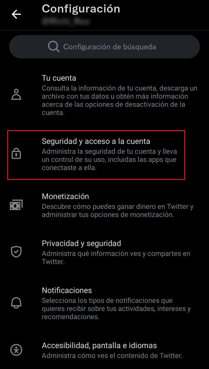 Autenticación Twitter en dos pasos