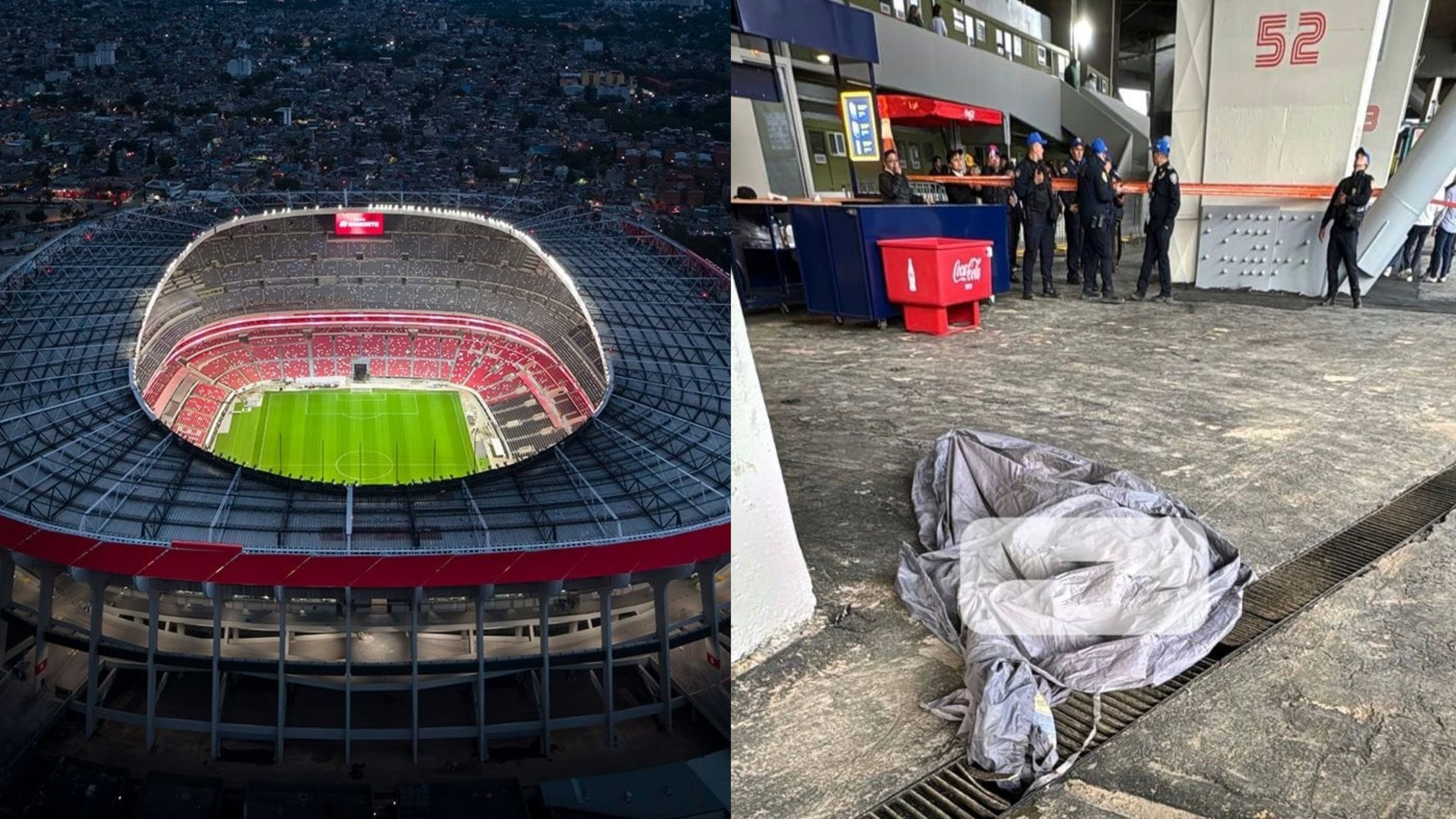 Aficionado murió en el Estadio Azteca